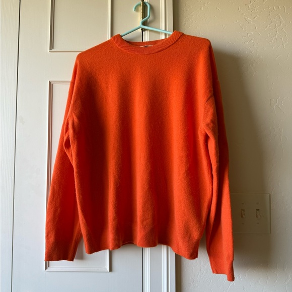 LAFAYETTE 148 NEW YORK Cashmere Sweater - Ember Orange Size L - Picture 5 of 9